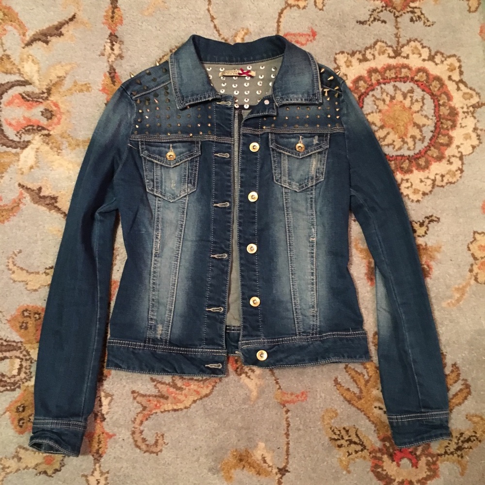 Spiked Jean Jacket
